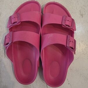 Birkenstock Pink EVA Arizona Two-Strap Sandals